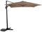 Parasol Jardin déporté Soleil - Carré - 2.5 x 2.5 m - Taupe