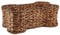 Bone Dry Pet Storage Collection Bone Shape Hyacinth Toy Basket, Dark Brown, Large
