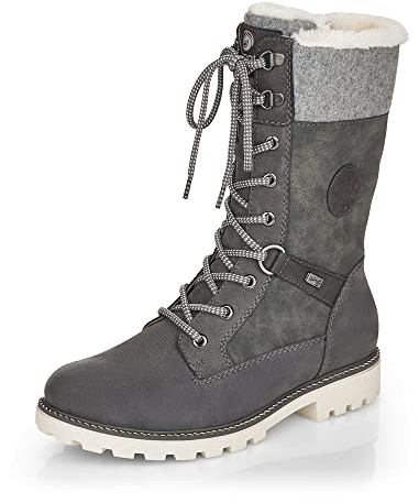 Remonte D8474-03 Schaftstiefel Leder & Textil Damen in schwarz