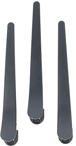PARSA Beauty Frisier-Haarclips 3er Set Haarspangen Combi-Clip Haarklammern Abteilklammern Hair-Clips in grau