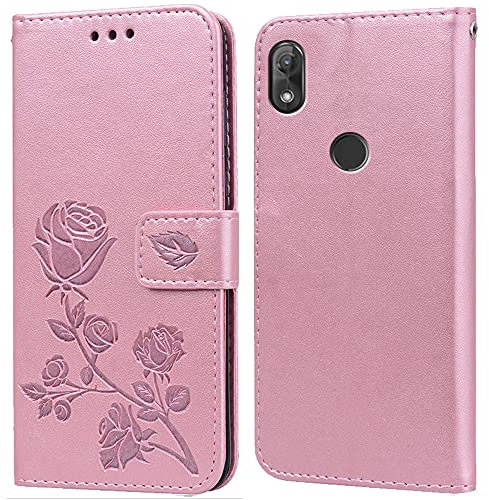 Cover per Wiko View 2 Custodia,Carta Fessura,Supporto Stand,Silicone TPU,Flip Protettiva Case per Wiko View 2