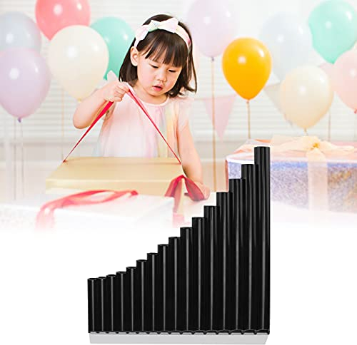 minifinker Pan Pipes, Rigorous Testing Easy To Learn and Play 16 Pipes Pan Flute More Than Bamboo Flutes for Music(black)