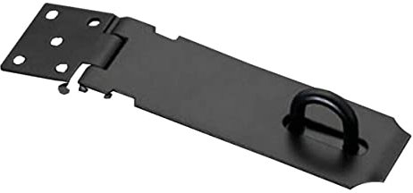 5 Black Heavy Duty Secure Door Latch Hasp and Staple Lock Used for Gate Shed Garage Barn