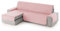 Textil-home Adele Chaise Longue Sofa Bezug, Schutz für Linke Arm Gesteppte Sofas. Größe -240cm. Farbe Pinke (Vorderansicht)