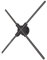 3D Hologram Fan, 3D Hologram Projector Multiple Media Formats App Control 22.05 Inch for Advertising Display (UK Plug)