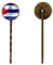 4 Stück Metall Haarspangen, Vintage Retro Haarnadel, minimalistische dekorative Haarspangen, Bobby Pins für Frauen Mädchen Haarschmuck,Kuba Flagge