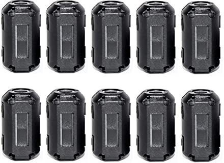 TOJOIN, 20 clip di perle in ferrite con nucleo di ferrite RFI EMI, soppressore di rumore, clip per cavi in ferrite per telefono, TV, altoparlante, USB, radio, apparecchiature audio, diametro interno 3