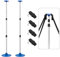 KOMCLUB Barre de Support pour bâche de Bateau, réglable, Portable, 3 Sections, en Aluminium + ABS (Bleu, 3 Sections)