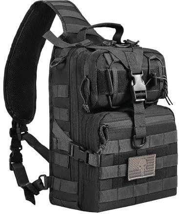 TRAILKICKER Tactical Laptop Backpack Military Backpack for Men Black Tactical Bag Backpack, Tac0007black