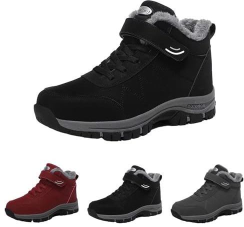 Argumub Orthoboots Pro - Ergonomische Winterstiefel, Warm rutschfeste Wander Workout Schuhe für Damen und Herren (Schwarz, Erwachsene, 43, Numerisch, EU Schuhgrößensystem, M)
