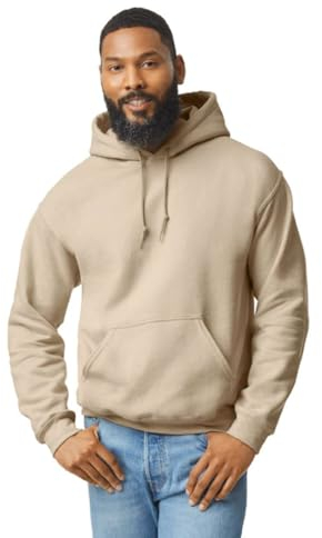 TICTEX Hoodie Herren große Größen by Gildan - Sweatshirt mit Kapuze - Kapuzenpullover in vielen Farben - Coole Hoodies - Sand, M