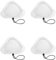 4 Pezzi Panni Scopa a Vapore, Compatibili con Vileda H2o X5 S302 S001 Vax S1S2 Steam Mop avabile Pulizia Pad Cover