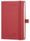 POPRUN Taschenkalender 2025 Klein Softcover mit PU-Leder, ca. A6 (16 x 10,5 cm) - Kalender 2025 Klein (Jan.2025-Dez.2025) - Terminplaner 1 Woche 2 Seite mit Stiftschlaufe - Burgunderrot
