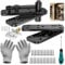 KIMSOFUNNY Hidden Door Hinge, 570LBS Load-Bearing Heavy Duty Pivot Door Hardware, 360° Rotation, Black
