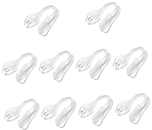 jojofuny 10stücke Lampenkabel Mit Schalter Transparent Eu- Kupfer Installieren Für Pendelleuchten Deckenlampen Langlebig Und Sicher