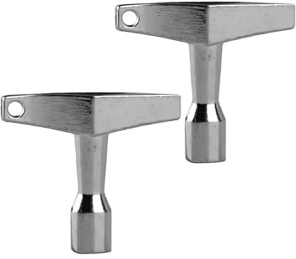 Thyonta 2 Pcs Four-Sided Drum Key Durable and Sturdy Alloy Construction Cast Drum Tuning Tool Easy-to-Use Tuning Key for Acoustic And Electronic Drum Tuner Kits Drumheads