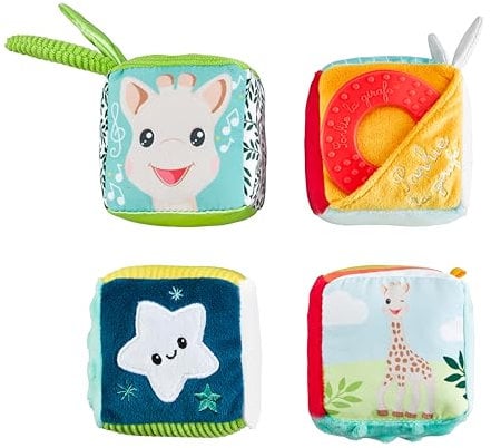 Sophie la Girafe - Cubes Sensoriels Multi-Activités pour Bébé - Jeu d'Éveil et de Développement 4 en 1