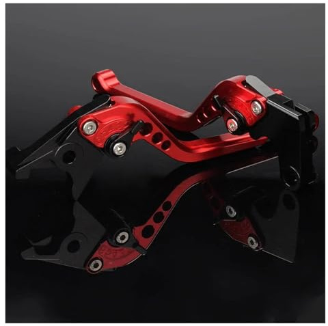 ECKBRJA Motorrad-Bremskupplungshebel Für Aprilia RX125 SX125 RX SX 125 2021 2022 2023 Motorradzubehör Mit Einstellbarem Bremskupplungshebel(Rot)