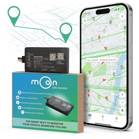 MOON GPS-Tracker für E-Bike und Motorrad – sofort einsatzbereit mit 12 Monaten Mitgliedschaft inklusive, einfache Montage und schnelle Registrierung