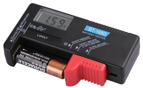 Uonlytech Batterietester Für Aa Aaa Volt Knopfzellen Volt Checker Mit Lcd Anzeige Geeignet Zum Testen Verschiedener Batterietypen Aus Hartplastik