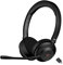 Cyber Acoustics Cuffie wireless professionali con cancellazione del rumore AI (HS-1500BT II) - Include tecnologia di cancellazione del rumore ANC e AI per chiamate audio professionali, dongle