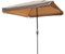 Sombrilla para Jardín Cuadrada 2x2m I Sombrilla de Terraza Exterior I Sombrilla Balcon con Manivela con Protección UV I Toldo para Exteriores para Playa(Khaki)