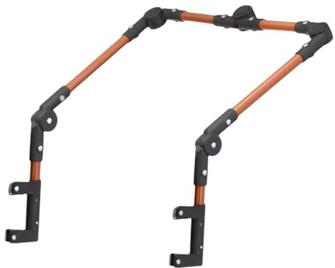 Zialofi Schiebegriff für Klappwagen, Trolley Zubehör, Gartenwagen Ersatzteil, Braun