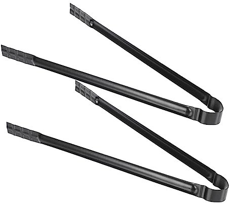 Toyvian 2Pezzi Pinze da Barbecue Carbonio Metallo Utensili Bbq e Pratici per Grigliate All Maggiore per Maggiore Sicurezza e Comfort