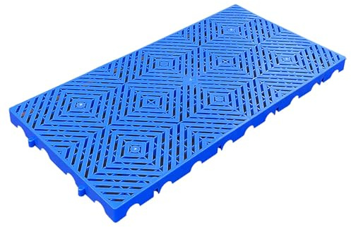 PQXQZ Palette Plastique pour Le Stockage en sous Sol Caillebotis de Rangement Respirants Emboîtables Palette de Sol Imperméable pour Cuisines de Restaurants Magasins(60x40x5cm)