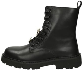 Valleverde 44528 Anfibi Casual Donna Pelle Nero Tacco Grosso 4Cm Suola Gomma Gambale Caviglia