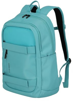 Travelite Hand Luggage Backpack, Laptop Backpack, 15.6 Inch with Additional Tablet Compartment, PATHWAY Strap, Daypack Made of Recycled Polyester with Straps Outer, Attachment Function, 48 cm, 28