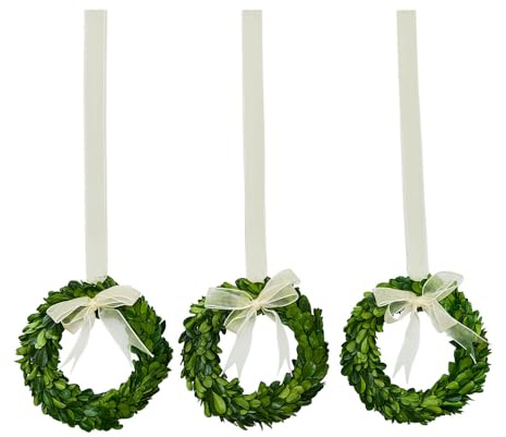 Loberon Kranz 3er Set Islene, grün