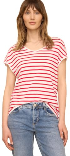 Damen Dropped Shoulder Shirt mit Streifen
