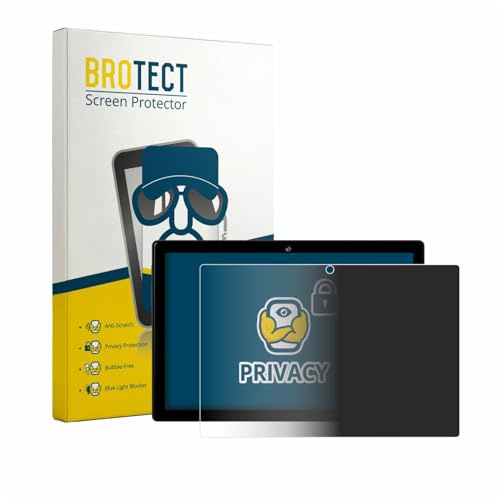 BROTECT Blickschutzfolie für Crelander T40 10.1 | Anti-Spy Displayschutz Made in Germany Tablets Privacy Screen Protector Sichtschutz Blaulichtfilter Klare Folie