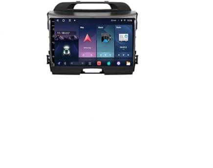 Car Stereo for Apple Carplay & Android Auto for Hyundai Santro Atos Prime 2003-2015 Touchscreen Portable Apple Carplay Screen Gps Navigation/Voice Control/Mirror, 8 Core 4G+64G