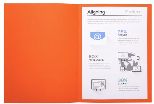 Exacompta 410007E Packung (mit 100 Aktendeckeln Forever, aus Recycling Karton 250 g, DIN A4, 21 x 29,7 cm) orange