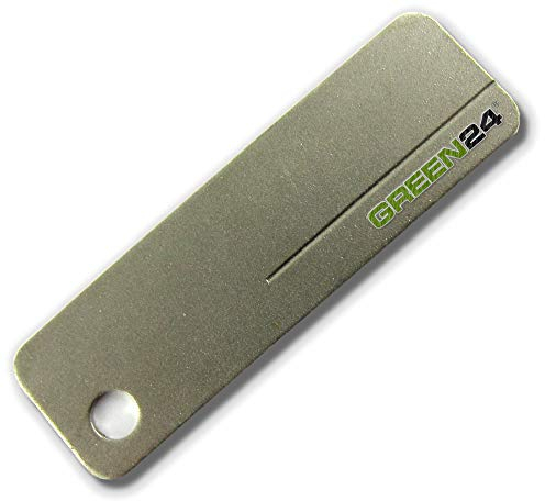 GREEN24 Diamant Schleifstein XS320 Pocket - Messerschärfer Messerschleifer Abziehstein Metall Edelstahl Diamantschärfer Diamantschleifer