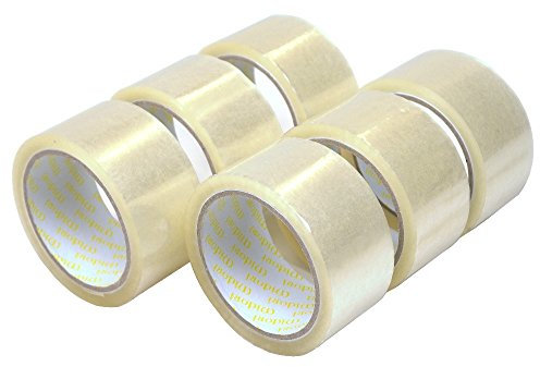 Midori 36 Rollen PP Klebeband Transparent Leise 48 mm x 66 m