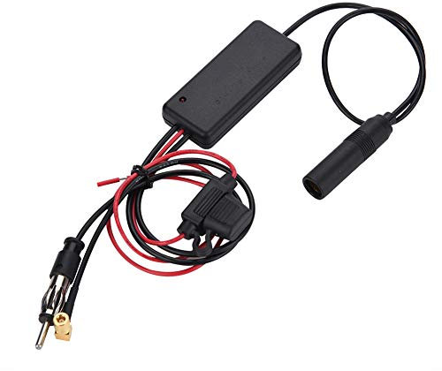 Car Antenna Amplifier AM FM Adapter Car Aerial Booster Amplifier Compatible with DAB, FM and AM