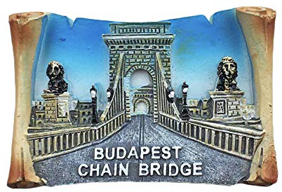 3D Budapest Ungarn Kettenbrücke Kühlschrankmagnet Touristische Souvenirs Aufkleber, Home & Kitchen Dekoration Budapest Kühlschrankmagnet aus China