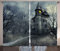 ABAKUHAUS Halloween Rustikaler Vorhang, Gothic Geisterhaus, Wohnzimmer Universalband Gardinen mit Schlaufen und Haken, 280 x 245 cm, Teal