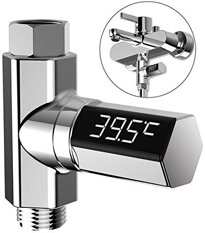 Thermomètre pour eau de douche, compteur d'eau à LED, instrument de mesure de la baignoire et de la chambre pour bébé, produit de douche visible et précis, lectures rapides et précises de l'eau