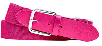 Mizuno Cinturón de béisbol/softbol clásico, talla única, color rosa impactante