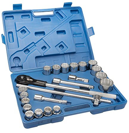 Coffret de douilles 12 pans 3/4 22 pièces de 19 à 50 mm