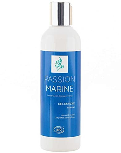 Gel Douche Stimulant aux Algues Marines Bio de Bretagne Parfum Fleur de Lotus - 250 ml - PASSION MARINE