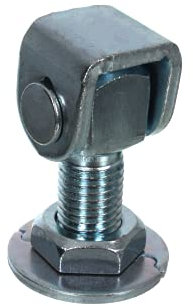NAJDER Charnière de Portail à Souder M16, Paumelle de Portail Porte Réglable Gond à Souder, Filetage M16, en Acier Galvanisé pour Jardin Extérieur