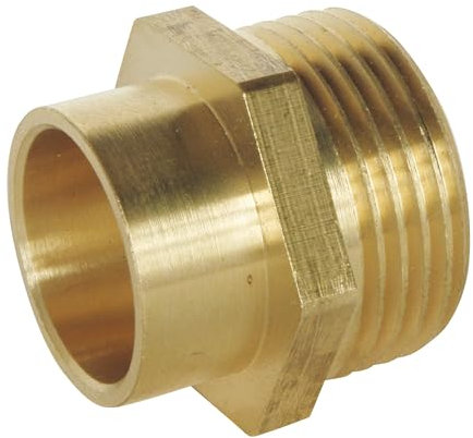 SOMATHERM FOR YOU, Raccord laiton droit à souder Mâle 20/27 pour tube cuivre Ø18 - Sachet de 2 pièces - Idéal pour plomberie, réseaux d'eau sanitaire et chauffage, étanchéité assurée