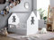 BDW Kinderbett 80x160cm MIT MATRAZE Haus Bettenhaus Hausbett Kinderzimmer Bett Kinder Kiefernholz Weiß