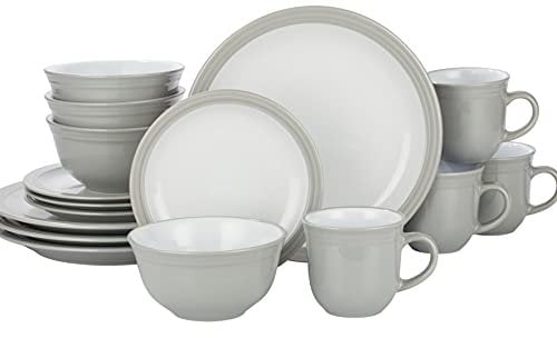 Waterside - 16 Piece Camden Dinner Set - Grey