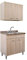 Yellowshop. - Mobile cucina sottolavello a 2 ante cm 80 colore Olmo completo di lavello inox e scolapiatti serie Basic (Versione 2 Vasche)